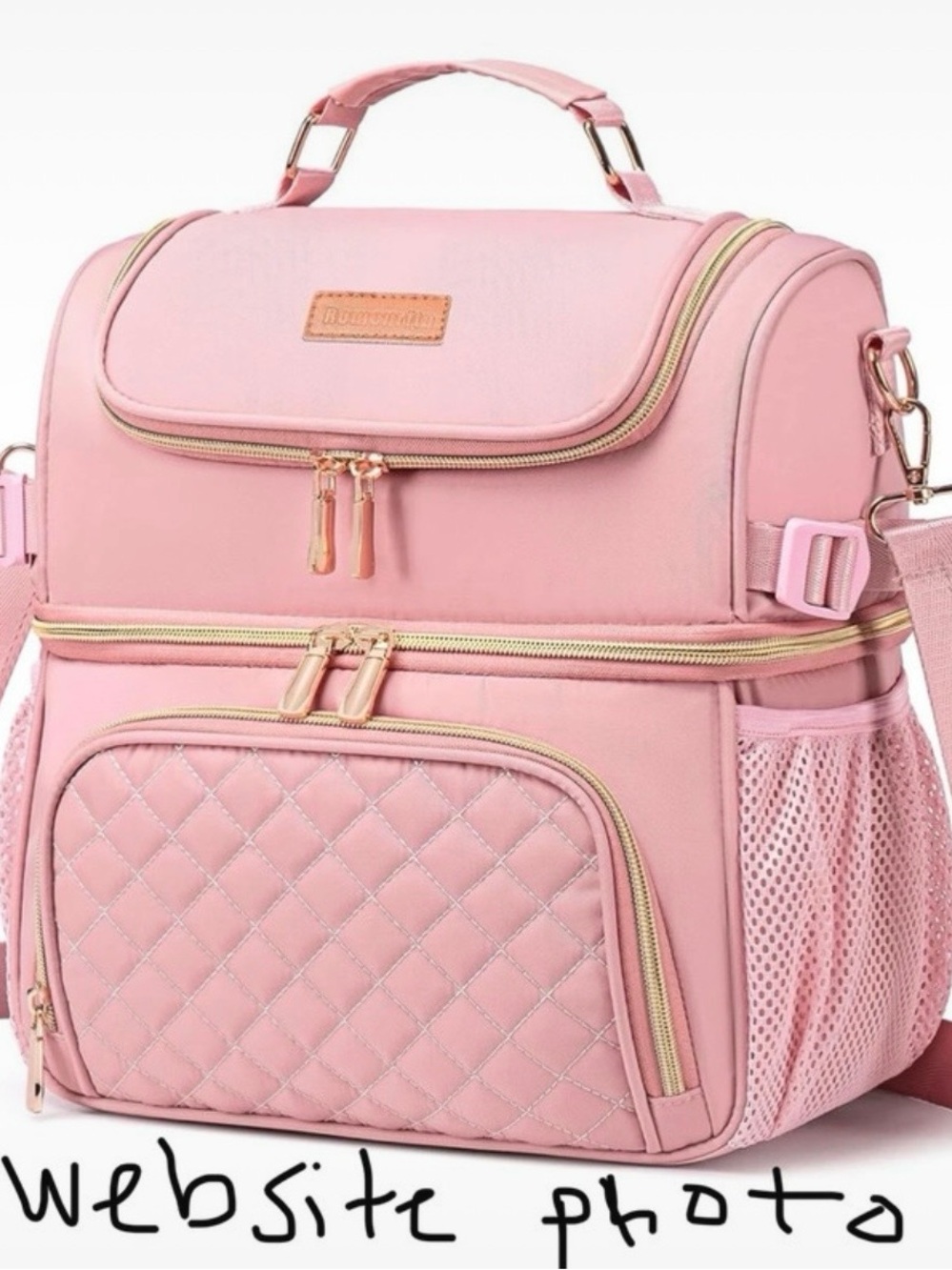 Pink Women’s Lunchbox Bag - Stylish Multi-Compartment Tote